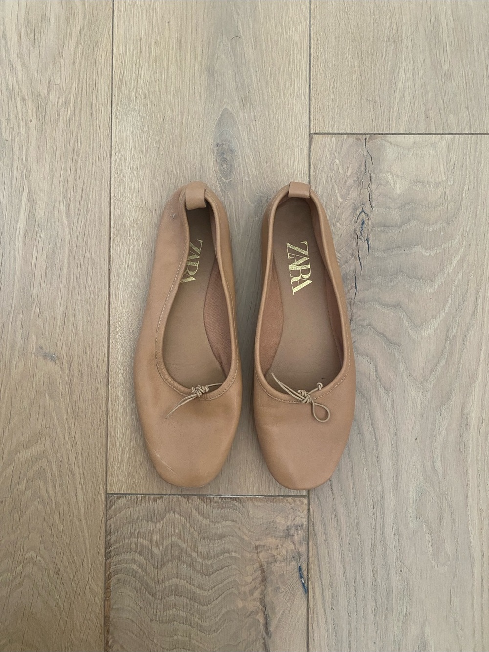 Zara Tan Ballet Flats